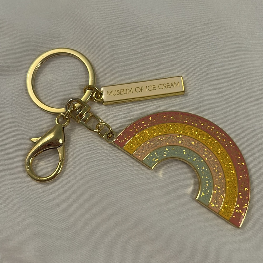 Museum of Ice Cream Rainbow Glitter Keychain